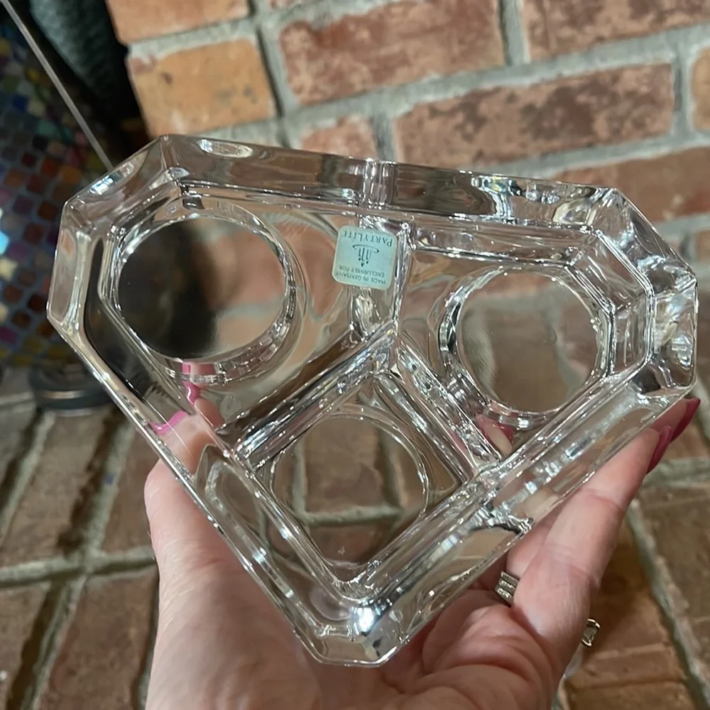 PartyLite Mini Crystal Castle w/ 3 Tealights